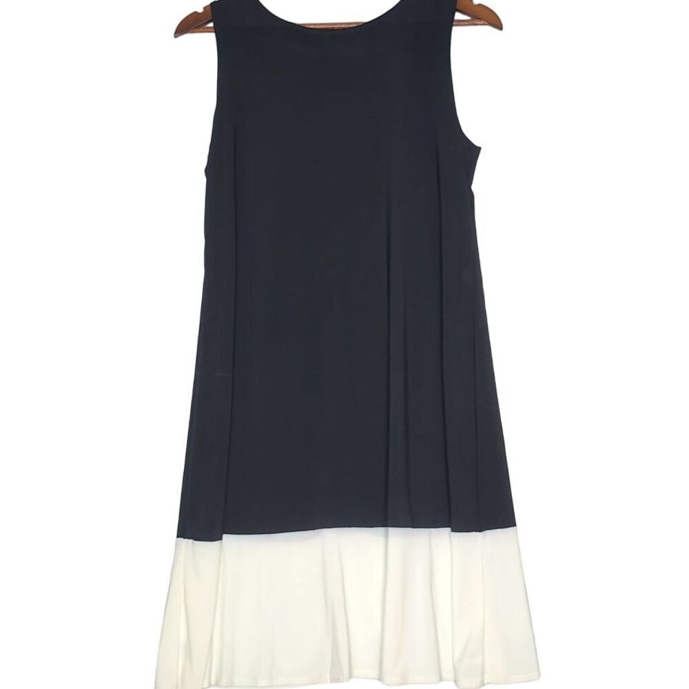 Nik & Nash black & white sleeveless pull over tank Slip dress Size M party dress